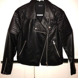 Top shop faux leather jacket